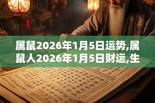 属鼠2026年1月5日运势,属鼠人2026年1月5日财运,生肖鼠2026年1月5日运势 属鼠2026年1月5日运势,属鼠人2026年1月5日财运,生肖鼠2026年1月5日运势