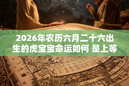 2026年农历六月二十六出生的虎宝宝命运如何 是上等命吗 2026年农历六月二十六出生的虎宝宝命运如何 是上等命吗