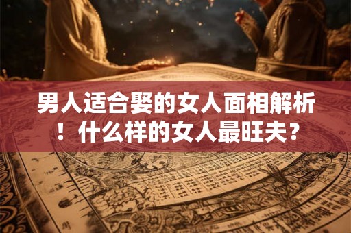 男人适合娶的女人面相解析！什么样的女人最旺夫？