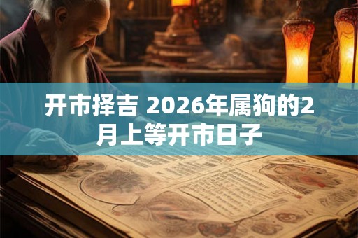 开市择吉 2026年属狗的2月上等开市日子 开市择吉 2026年属狗的2月上等开市日子