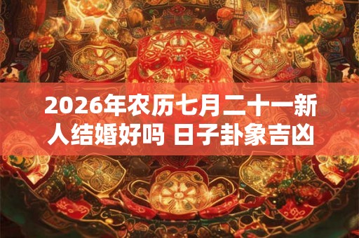 2026年农历七月二十一新人结婚好吗 日子卦象吉凶