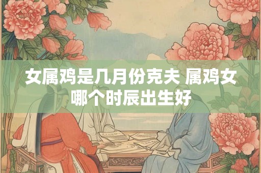 女属鸡是几月份克夫 属鸡女哪个时辰出生好