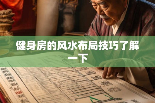 健身房的风水布局技巧了解一下