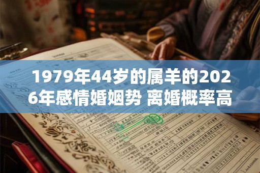1979年44岁的属羊的2026年感情婚姻势 离婚概率高吗