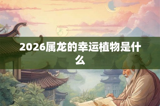 2026属龙的幸运植物是什么