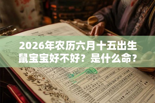 2026年农历六月十五出生鼠宝宝好不好？是什么命？