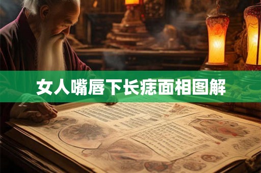 女人嘴唇下长痣面相图解