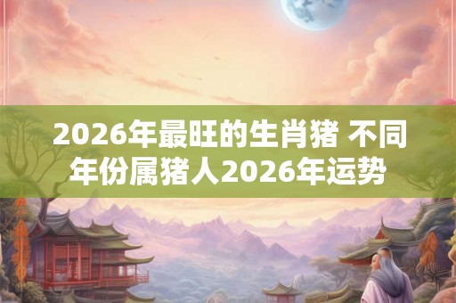 2026年最旺的生肖猪 不同年份属猪人2026年运势 2026年最旺的生肖猪 不同年份属猪人2026年运势
