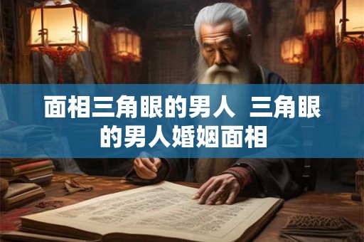 面相三角眼的男人  三角眼的男人婚姻面相
