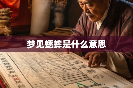 梦见蟋蟀是什么意思