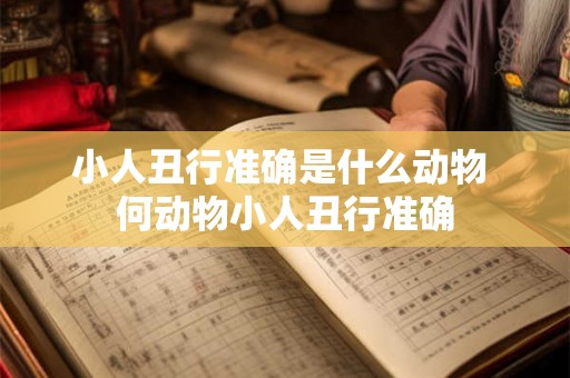 小人丑行准确是什么动物 何动物小人丑行准确