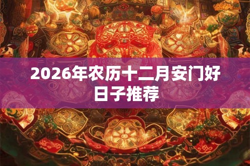 2026年农历十二月安门好日子推荐