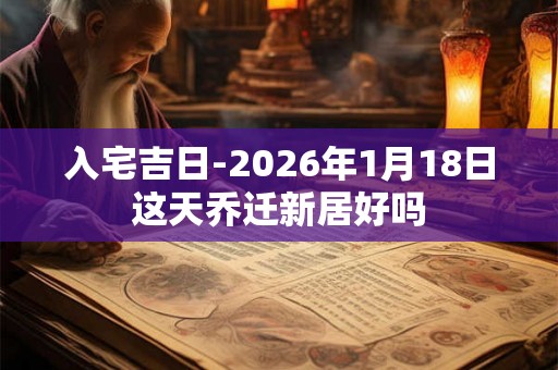 入宅吉日-2026年1月18日这天乔迁新居好吗