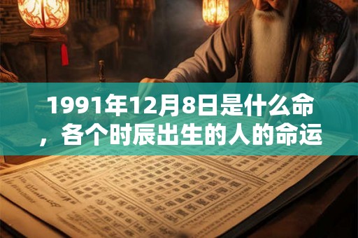 1991年12月8日是什么命，各个时辰出生的人的命运