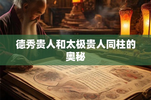德秀贵人和太极贵人同柱的奥秘 德秀贵人和太极贵人同柱的奥秘