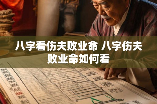 八字看伤夫败业命 八字伤夫败业命如何看