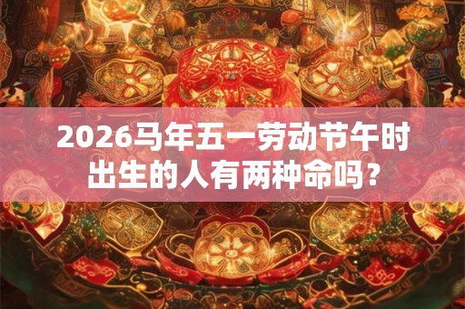 2026马年五一劳动节午时出生的人有两种命吗？