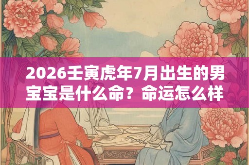 2026壬寅虎年7月出生的男宝宝是什么命?命运怎么样? 2026壬寅虎年7月出生的男宝宝是什么命?命运怎么样?