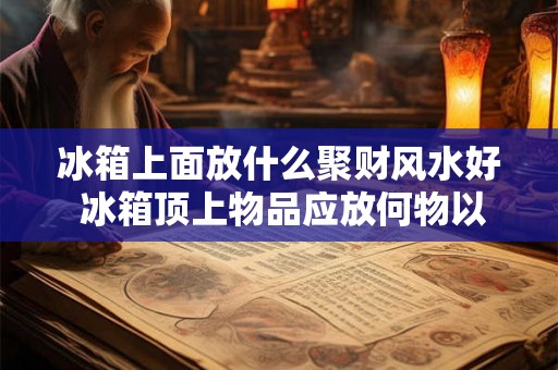 冰箱上面放什么聚财风水好 冰箱顶上物品应放何物以招财