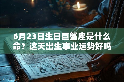 6月23日生日巨蟹座是什么命？这天出生事业运势好吗？