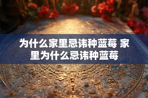 为什么家里忌讳种蓝莓 家里为什么忌讳种蓝莓 为什么家里忌讳种蓝莓 家里为什么忌讳种蓝莓