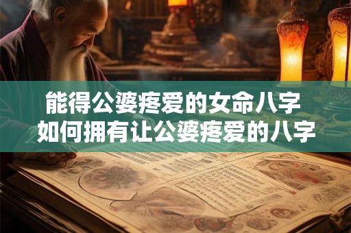 能得公婆疼爱的女命八字 如何拥有让公婆疼爱的八字女命