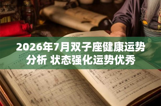 2026年7月双子座健康运势分析 状态强化运势优秀