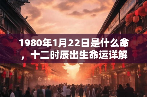 1980年1月22日是什么命,十二时辰出生命运详解 1980年1月22日是什么命,十二时辰出生命运详解