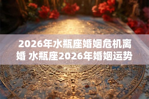 2026年水瓶座婚姻危机离婚 水瓶座2026年婚姻运势 2026年水瓶座婚姻危机离婚 水瓶座2026年婚姻运势