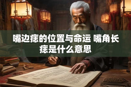 嘴边痣的位置与命运 嘴角长痣是什么意思