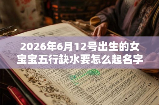 2026年6月12号出生的女宝宝五行缺水要怎么起名字