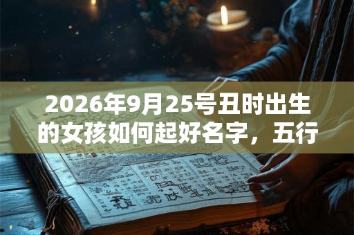 2026年9月25号丑时出生的女孩如何起好名字,五行属什么 2026年9月25号丑时出生的女孩如何起好名字,五行属什么