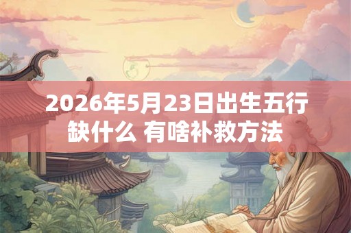 2026年5月23日出生五行缺什么 有啥补救方法