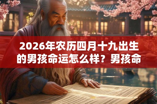 2026年农历四月十九出生的男孩命运怎么样？男孩命运解析