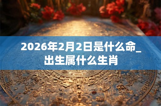 2026年2月2日是什么命_出生属什么生肖
