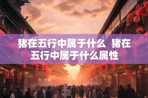 猪在五行中属于什么  猪在五行中属于什么属性