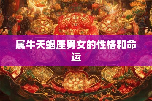 属牛天蝎座男女的性格和命运