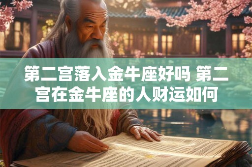 第二宫落入金牛座好吗 第二宫在金牛座的人财运如何