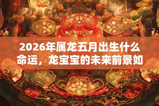2026年属龙五月出生什么命运，龙宝宝的未来前景如何？