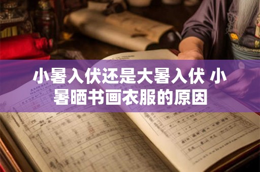 小暑入伏还是大暑入伏 小暑晒书画衣服的原因