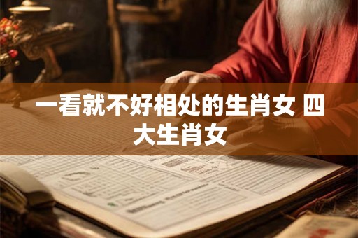 一看就不好相处的生肖女 四大生肖女