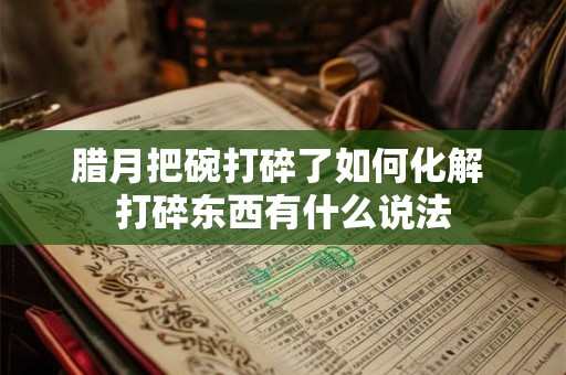 腊月把碗打碎了如何化解 打碎东西有什么说法 腊月把碗打碎了如何化解 打碎东西有什么说法