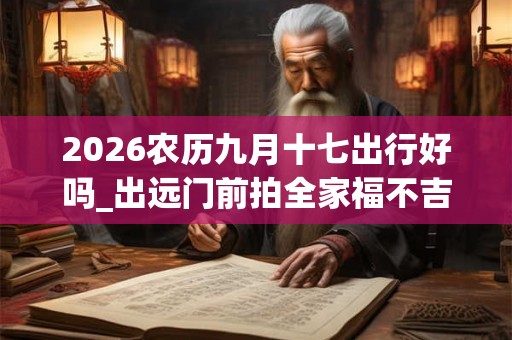 2026农历九月十七出行好吗_出远门前拍全家福不吉利