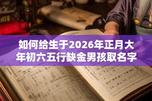 如何给生于2026年正月大年初六五行缺金男孩取名字？