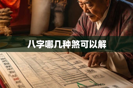 八字哪几种煞可以解 八字哪几种煞可以解