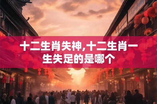 十二生肖失神,十二生肖一生失足的是哪个