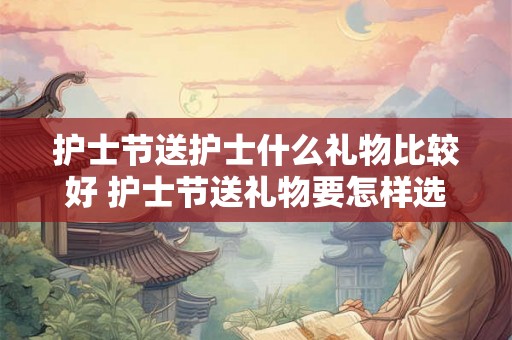 护士节送护士什么礼物比较好 护士节送礼物要怎样选择