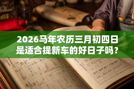 2026马年农历三月初四日是适合提新车的好日子吗？