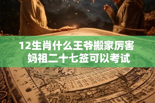12生肖什么王爷搬家厉害  妈祖二十七签可以考试