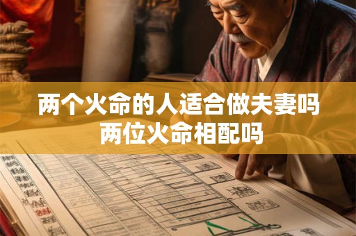 两个火命的人适合做夫妻吗 两位火命相配吗